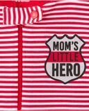 Set 2 bộ liền quần đỏ cotton phôm ôm Mom Little Hero thumbnail_3