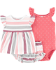 Set 3 món bodysuit kèm quần short 1H763410 Carter's