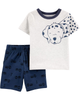 Set 2 món áo kèm quần short 2H394810 Carter's