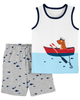 Set 2 món áo ba lỗ  kèm quần short hoạ tiết chó chèo thuyền icon