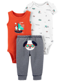 Set 3 món bodysuit sát nách kèm quần mông thú Sailboat thumbnail_1