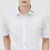 Sơmi St.Dupont Cộc Tay Sọc Cổ (2 màu) - 11602 - White