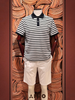 Polo Kẻ 55% cotton (3 màu) - 11549 - S.White