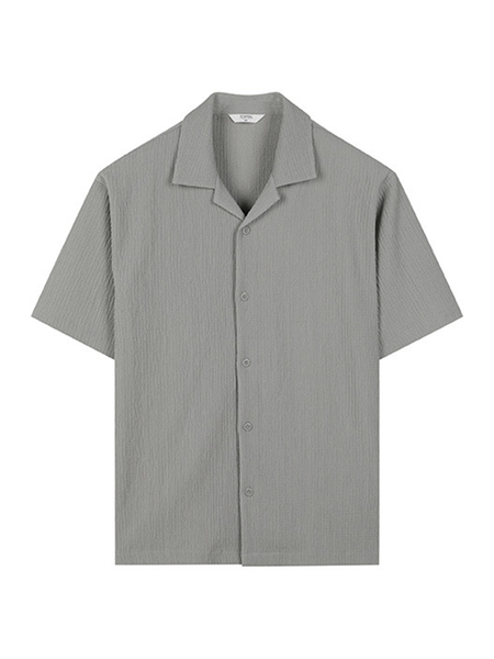 Sơmi cộc tay cổ mở (3 màu) - 11315 - Gray