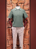 Polo kéo khoá 59% rayon (3 màu) - 11415 - Khaki