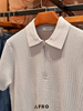 Polo kéo khoá 59% rayon (3 màu) - 11419 - Beige