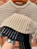 Áo dệt kim 40% rayon (2 màu) - 11434 - S.Beige