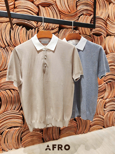 Polo pha cổ (3 màu) - 11429 - Beige