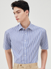 Sơmi Dupont Cộc Tay Kẻ Pha Nẹp - 11594 - S.Navy