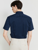 Sơmi Dupont Cộc Tay Pha Nẹp (2 màu) - 11601 - Blue