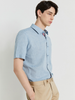 Sơmi Linen Dupont Cộc Tay Pha Nẹp - 11597 - Mint