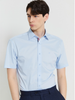 Sơmi Dupont Cộc Tay Pha Nẹp (2 màu) - 11601 - Blue