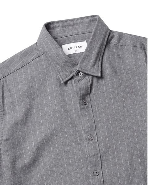 Sơmi Nam Flannel Kẻ Hàn Quốc - 10738 - S.Gray