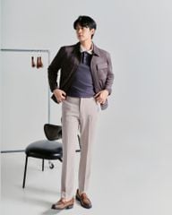 Áo Polo Len Nam Hàn Quốc (2 màu) - Gray 10822