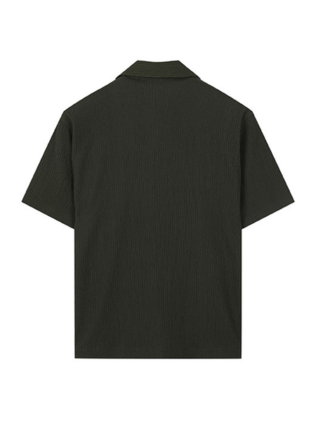 Sơmi cộc tay cổ mở (3 màu) - 11312 - Khaki