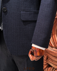 Textured Summer Half-Lined Suit - 11359 - Navy