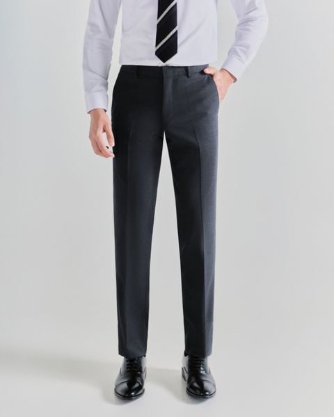 Quần Âu Cạp Chun Hông Hàn Quốc  ZIOZIA (5 màu) 10598 - Melange Gray