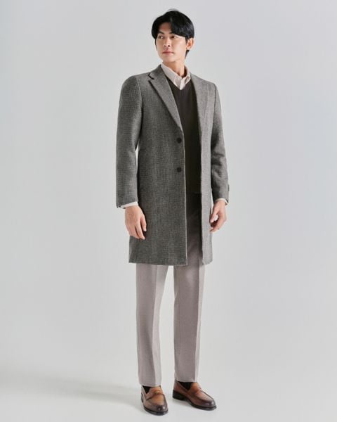 Manto Lửng Cashmere Cao Cấp Hàn Quốc - 08066 Brown