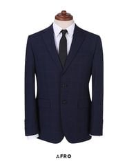 Suit Kẻ Big Check 48% Wool Sieg - Navy 8166