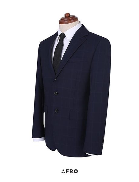 Suit Xanh Kẻ Caro Sieg 8166