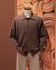 Cardigan cổ bẻ (2 màu) - Brown 10896