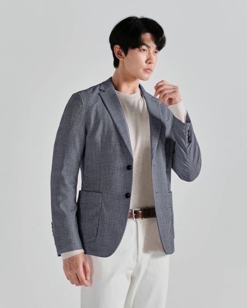 Blazer Micro-Check (2 màu) - 10428 - Navy