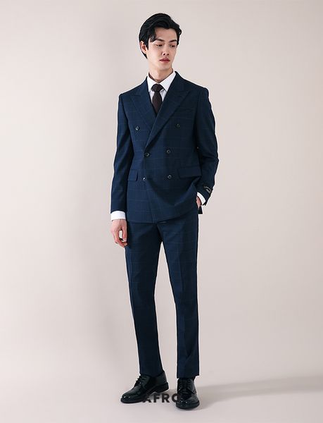 Quần Suit LiberClassy Kẻ Ô 6505