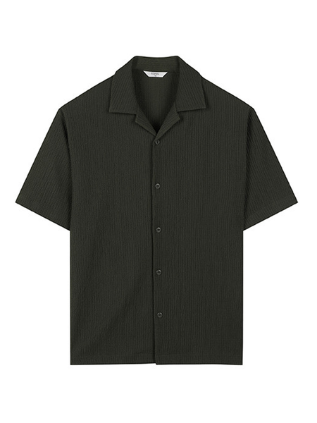 Sơmi cộc tay cổ mở (3 màu) - 11312 - Khaki