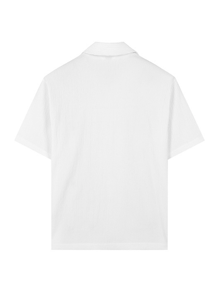 Sơmi cộc tay cổ mở (3 màu) - 11317 - White