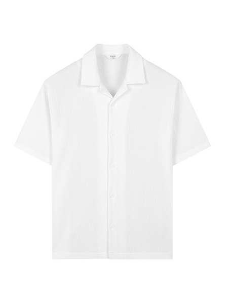 Sơmi cộc tay cổ mở (3 màu) - 11317 - White