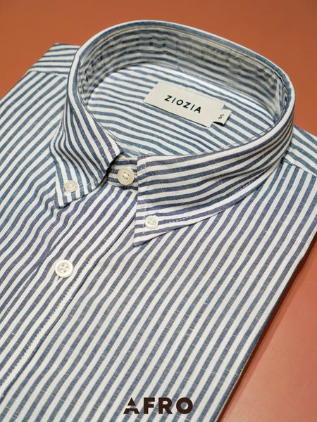 Sơmi kẻ linen ZIOZIA - 11536 - S.Green