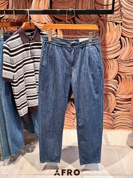 Quần Baggy Denim 80% Cotton Hàn Quốc (2 màu) 11466 - Dark Blue