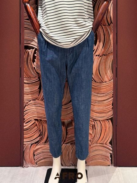 Quần Baggy Denim 80% Cotton Hàn Quốc (2 màu) 11466 - Dark Blue