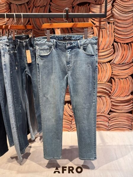 Quần Jeans Crop-fit Edition Hàn Quốc (5 màu) - 11217 - Mid Blue