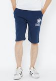Quần shorts Titishop màu xanh đen in chữ trắng
