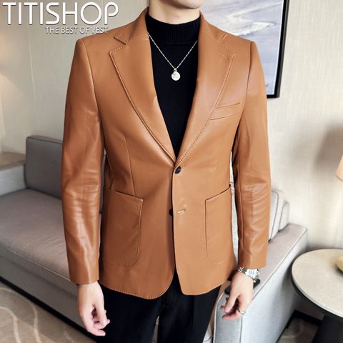 Áo Blazer Da Qúy Ông Titishop  (M-4XL)