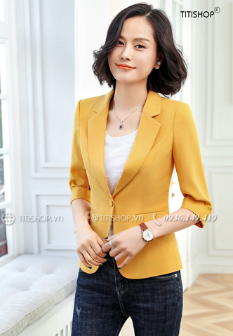 Áo Vest Nữ tay lỡ Titishop ANN319 Vàng