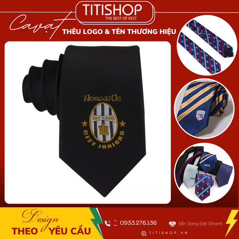 Dịch Vụ Thêu In Logo Caravat 100