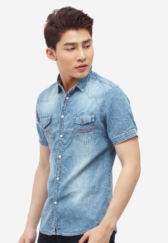 Aó sơ mi nam Denim Cao cấp ADN18