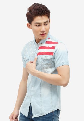 Aó sơ mi nam Denim Cao cấp ADN10