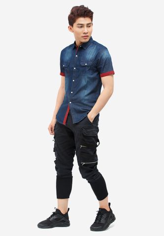 Aó sơ mi nam Denim Cao cấp ADN1