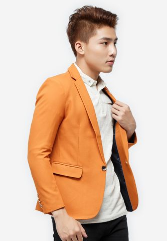 Áo vest Titishop màu cam cổ bẻ thêu họa tiết AVN62