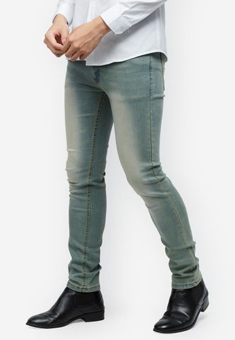 Quần jeans Titishop QJ152 màu jean wash ống