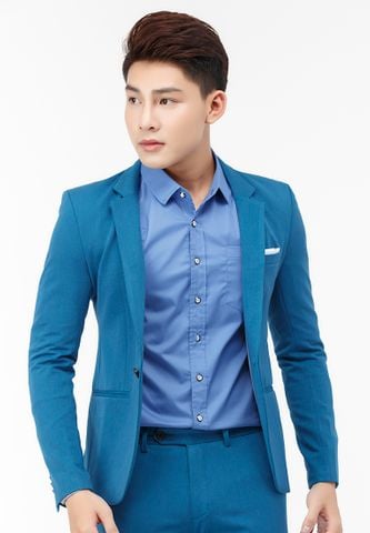 Áo vest nam Titishop AVN114 màu xanh dương cài nút