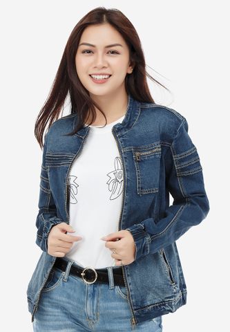 Áo khoác jean Titishop NT40 màu xanh navy