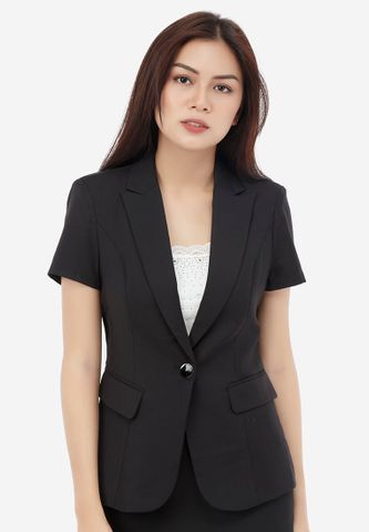 Áo vest nữ Titishop ACC41 Đen tay ngắn