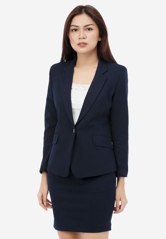 Bộ vest Nữ CHÂN VÁY ACC78 màu xanh đen