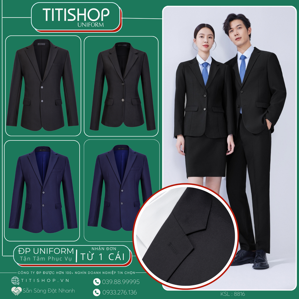 Đồng Phục Veston TITISHOP May Sẵn