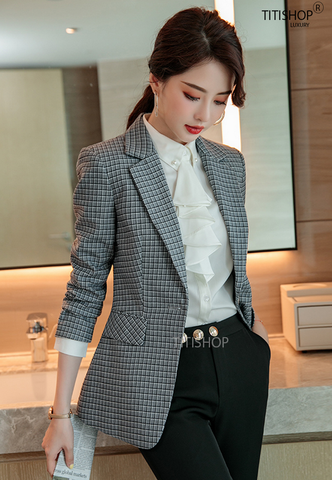 Áo vest Blazer nữ Titishop ANN261 Luxury