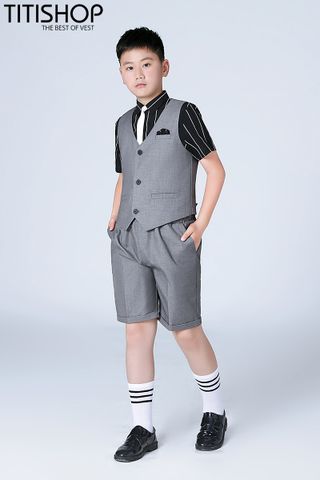 Bộ Gile Bé Lớn GLEM02 Xám (35-75kg)